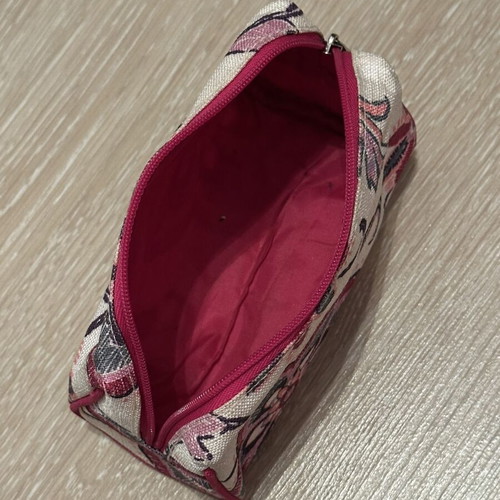 Clinique toiletry bag new, multicolor with zipper