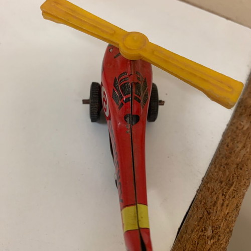 Tin Toy Helicopter Made in Japan 588U used, 1970s