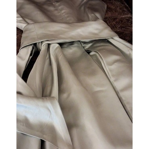 Silver Metallic Taffeta Midi Dress Join Clothes like new, one size