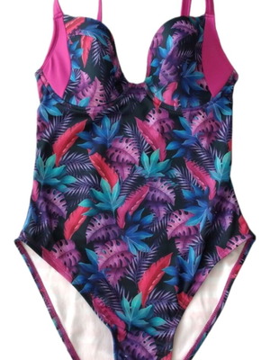 Women's one-piece swimsuit new with flowers Ladym multicolor
