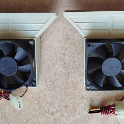 PC case fans set 80mm Molex with airflow duct new
