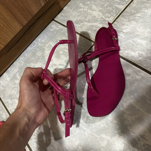Sandals like new, pink, size 38, slippers style