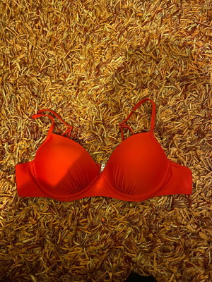 Shein red bikini top like new, size M 38 10