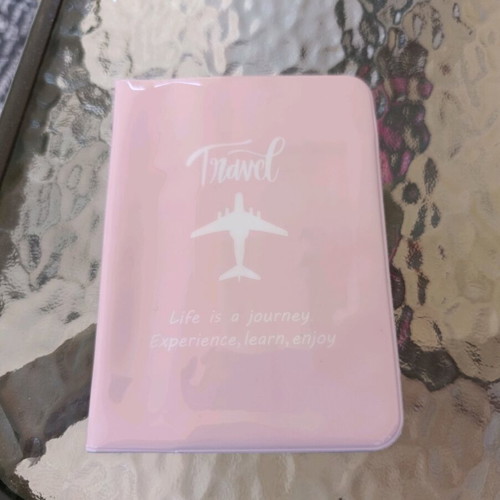 Passport and card holder pink new