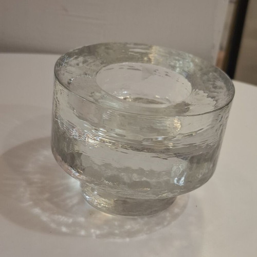 Vintage glass candle holder like new