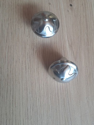 Furniture knobs nickel matte new, pack of 22 pieces