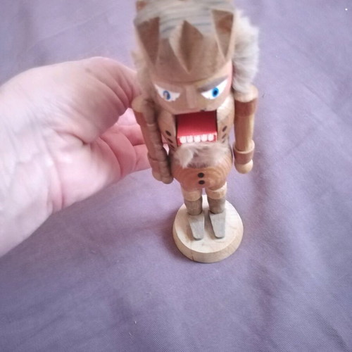 Handmade German Nutcracker used, carved wood