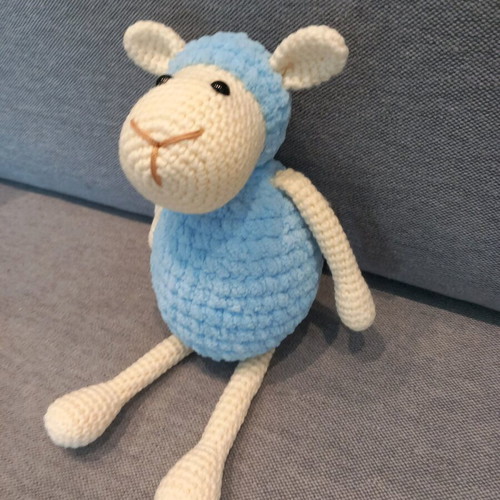 Amigurumi sheep doll new, handmade knitted 27 cm
