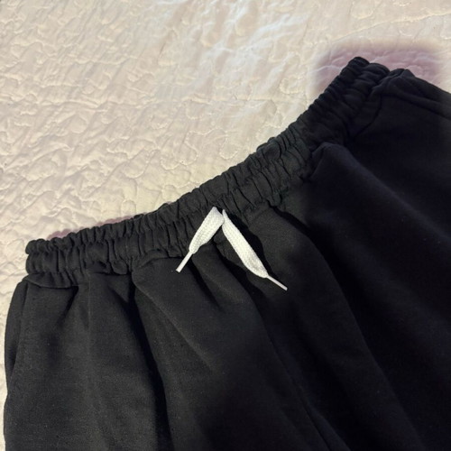 Trendyol women's shorts new, black with white drawstring, size XL