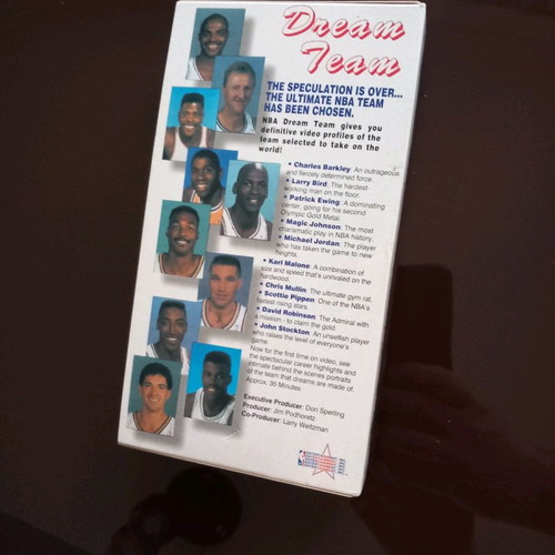 VHS tape with the original Dream Team 1992 documentary