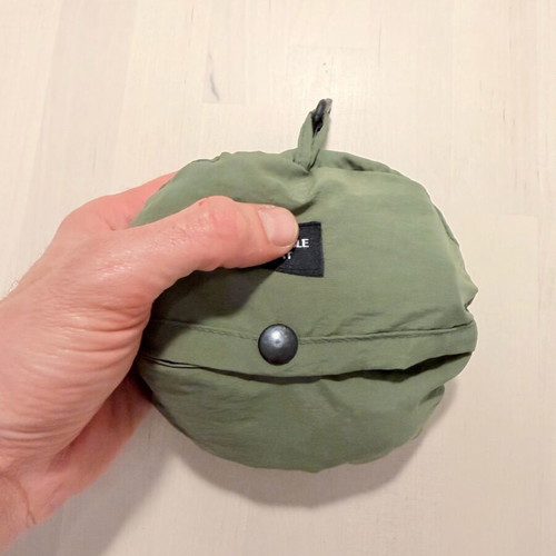Khaki beach hat Small new with case