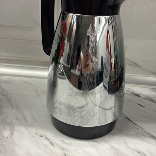 Vintage Dr. Anso Zimmermann thermos jug used, Space Age design