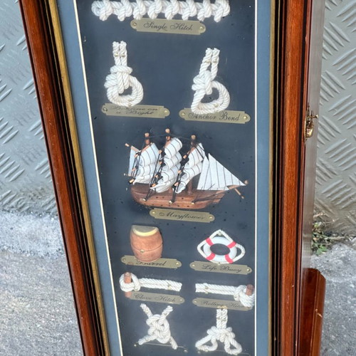 Decorative floor clock used with cabinet