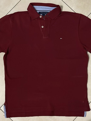 Tommy Hilfiger Men’s Polo Shirt burgundy, size S, like new