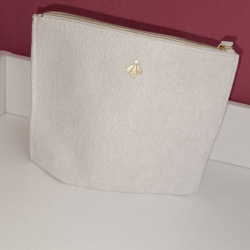 Guerlain makeup bag like new, white