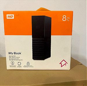 Western Digital My Book USB 3.0 Εξωτερικός HDD 8TB 3.5" Μαύρο σφραγισμένο