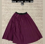 Pleated skirt like new, purple, one size with elastic waist