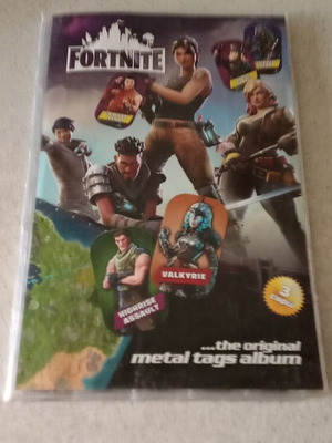Fortnite metal tags set 195 pieces like new