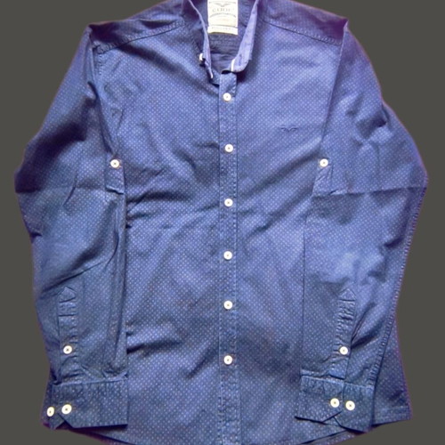 Code Men's Long Sleeve Shirt XXL Navy Blue New
