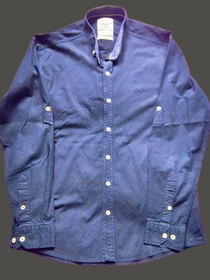 Code Men's Long Sleeve Shirt XXL Navy Blue New