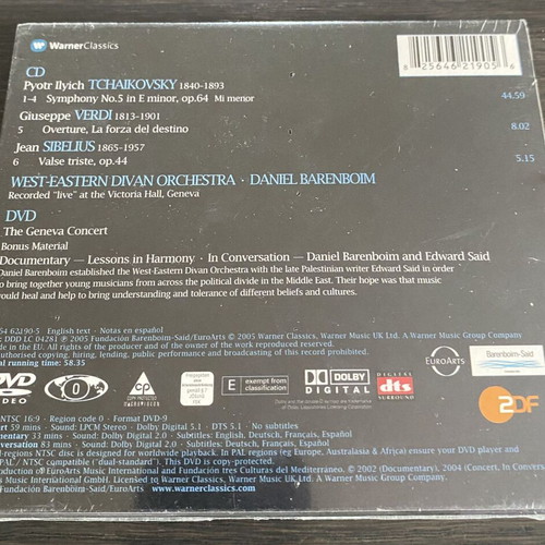 Daniel Barenboim Symphony No. 5 CD+DVD new, classical music