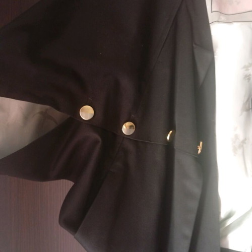 Women's black cape coat like new, size M