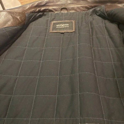 Oakwood leather jacket XL brown like new
