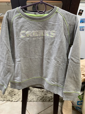 Unisex sweatshirt grey size L, like new, slightly worn