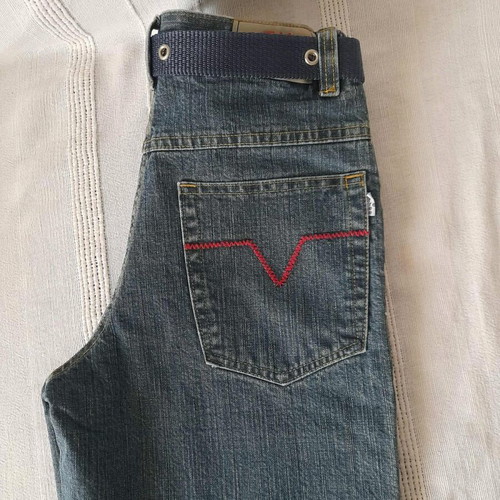 Children's new jeans with belt size 14