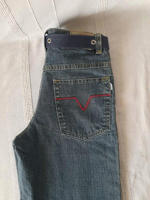 Children's new jeans with belt size 14