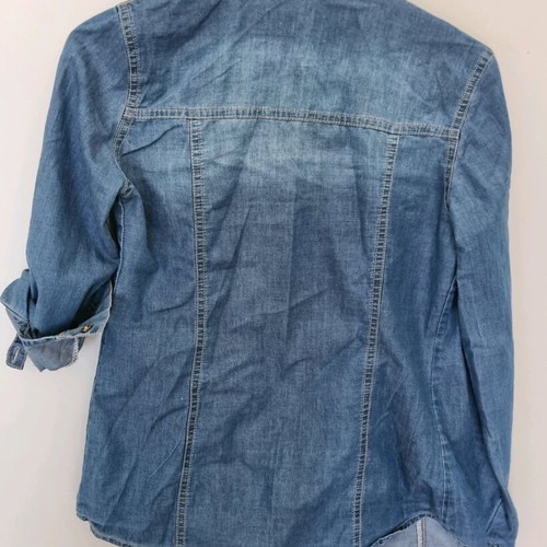 Denim shirt used, blue, excellent condition, XS/S