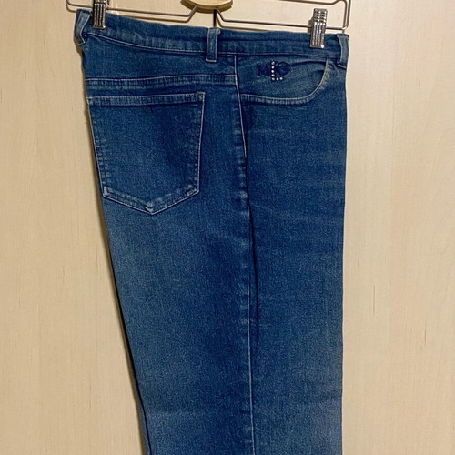 Maria Glenster women's jeans like new, blue with rhinestones