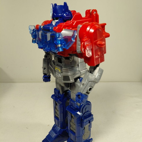Transformers One Power Flip Optimus Prime Hasbro used, missing parts, light works