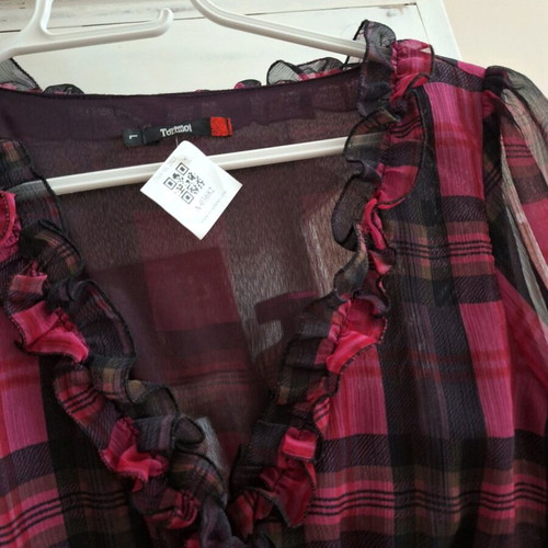 Toi&Moi midi dress new, size large (fits medium), black and pink