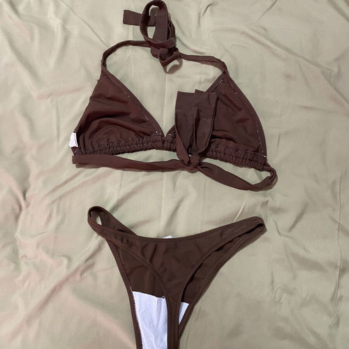 Med bikini like new, brown