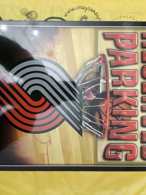 Portland Trailblazers NBA large sign like new