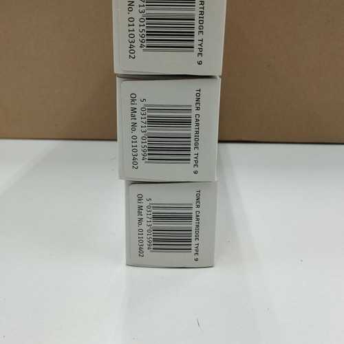 Γνήσια Toner OKI Type 9, πακέτο 3 τεμαχίων, καινούργιο