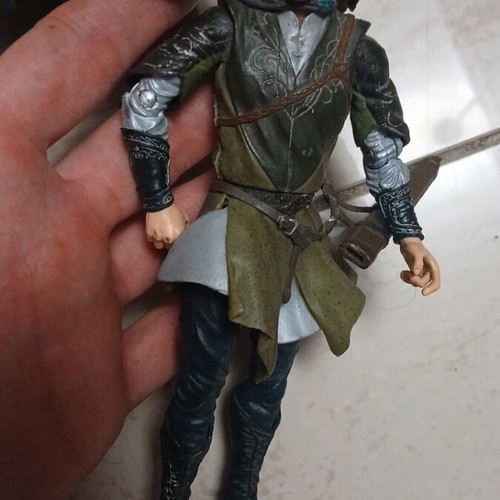 Lord of Rings Legolas figure used, 2002 ToyBiz Marvel Return of the King