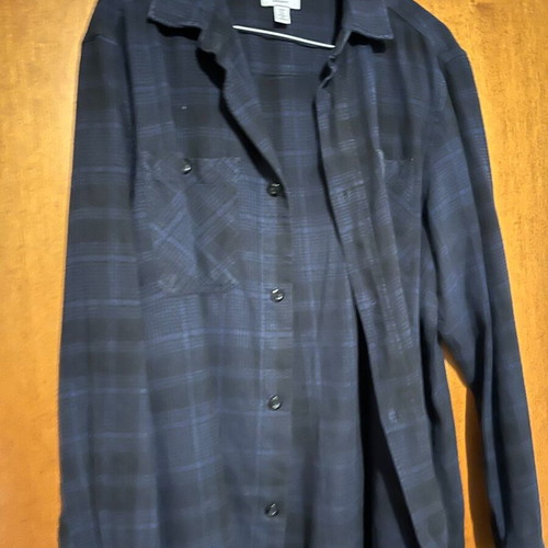 H&M Checked Shirt Small Relaxed Fit Used, Blue