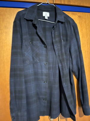 Πουκάμισο καρό H&M small relaxed fit μεταχειρισμένο, μπλε