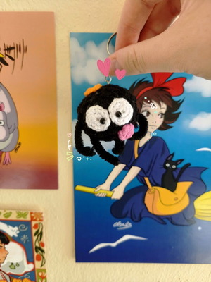 Soot Sprite Susuwatari Keychain from Studio Ghibli