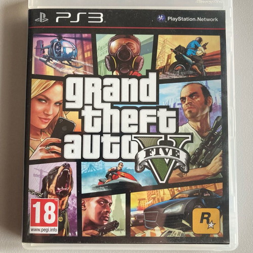GTA V Grand Theft Auto 5 PS3 like new with Los Santos map