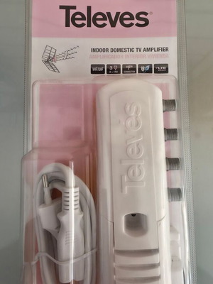 Televés Indoor Domestic TV Amplifier 3 Outputs LTE Ready new, sealed