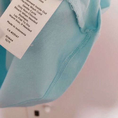 Talbots cotton blouse sea blue new, size Petites 1x