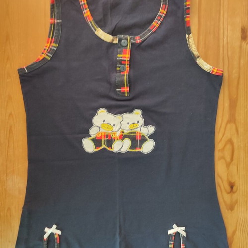 Pajama top small like new, blue