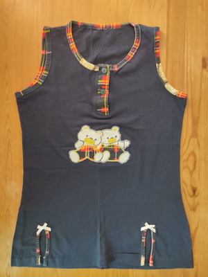 Pajama top small like new, blue