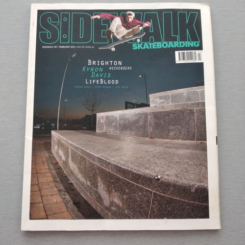 Side Walk Skateboard Magazine #197 February 2013 used