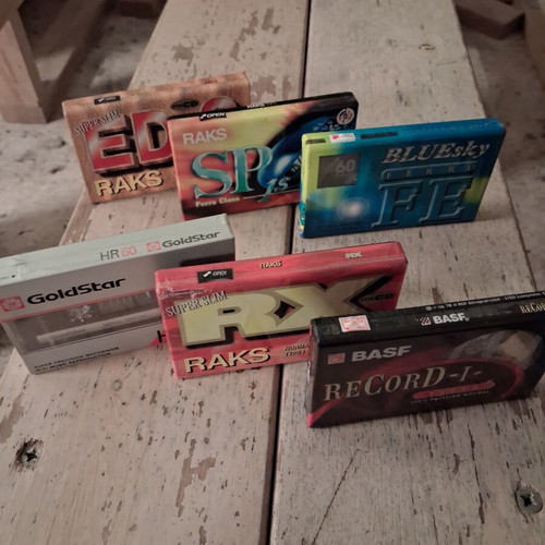 Cassette tapes new, assorted in original packaging