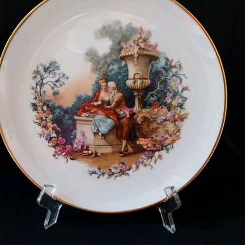 Furstenberg Germany vintage decorative wall plate, 24.5cm