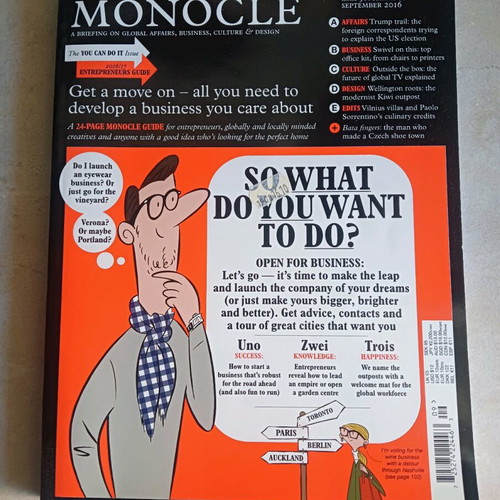 Monocle magazine September 2016 like new